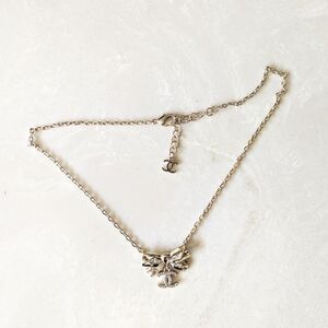 Chanel Cool Gold Bow Necklace Upcycled